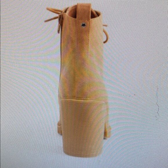 New Report Tan Ferdi Lace Up Hiker Boots 6 7 - Picture 2 of 3